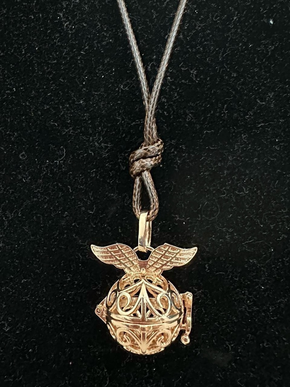 Harry Potter golden snitch cage necklace *can be used as diffuser*